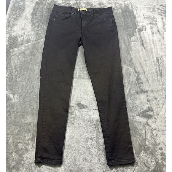 Democracy Jeans Women's 12 Black Ab Technology Skinny Mid-Rise Straight‎ Denim - Picture 2 of 13